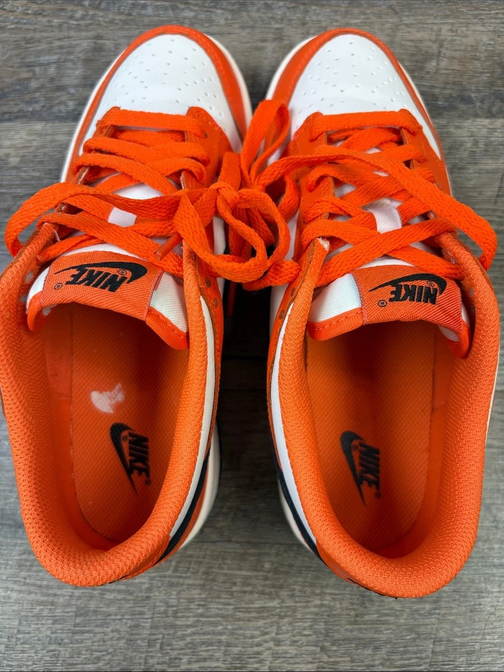 Nike Dunk Low GS Safety Orange Phantom Black Sneakers 6Y / Women’s 7.5